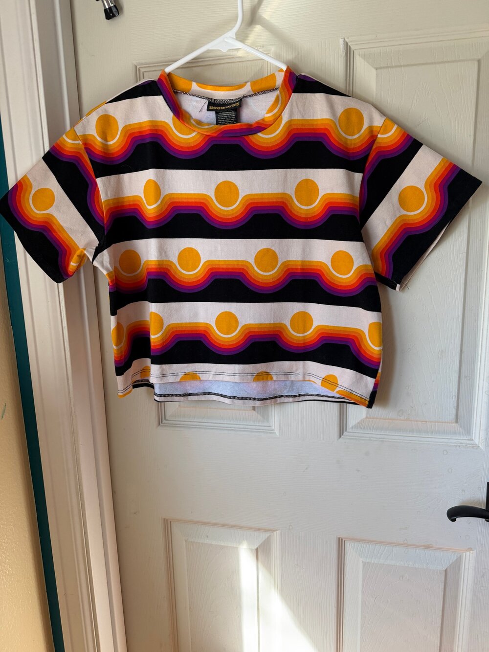 Nooworks Crop Top in Sunset Valley Print by Circa 78 Designs - Large